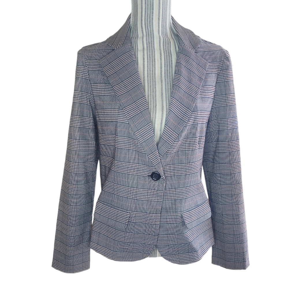 SOHO women's gray houndstooth long-sleeved blazer size M